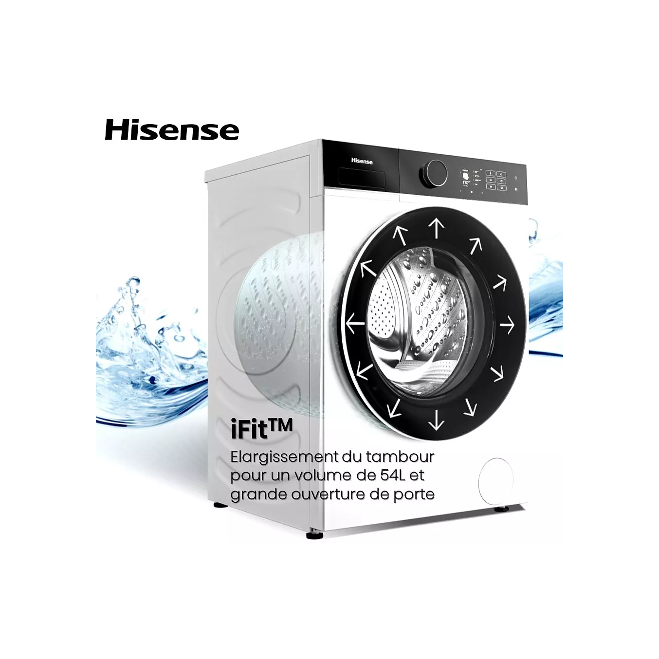 Lave linge compact HISENSE LL Front HISENSE WF5I8043BWF iFit – Image 8