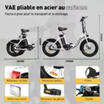 Vélo électrique COLORWAY COLORWAY Vélo électrique 20"*3.0