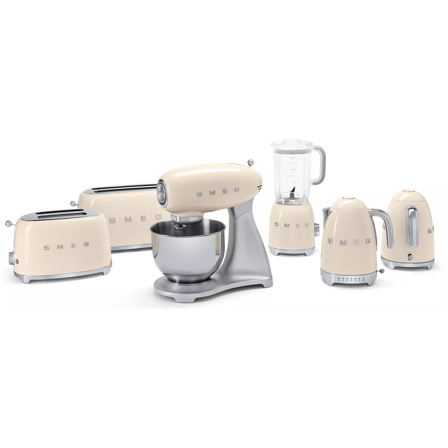 Grille-pain SMEG TSF01CREU creme