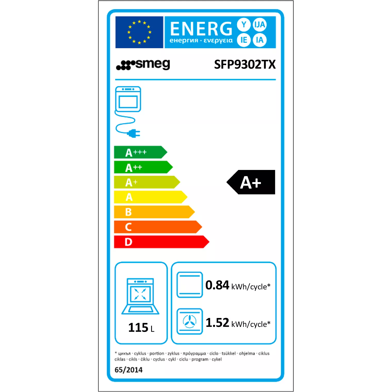 Four encastrable SMEG SFP9302TX