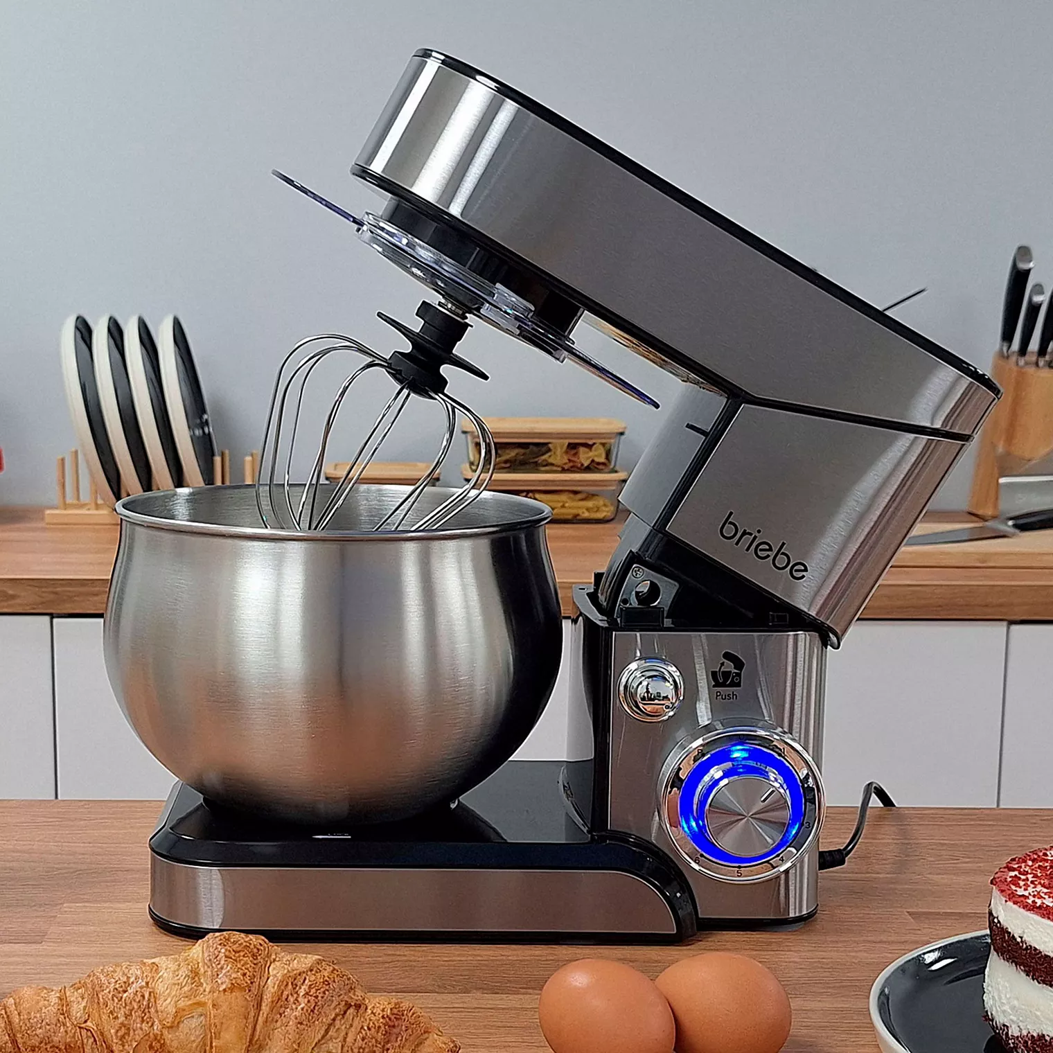 Robot pâtissier BRIEBE Boulangerie Cuisine KM1114 5L 6 Vitesses – Image 8