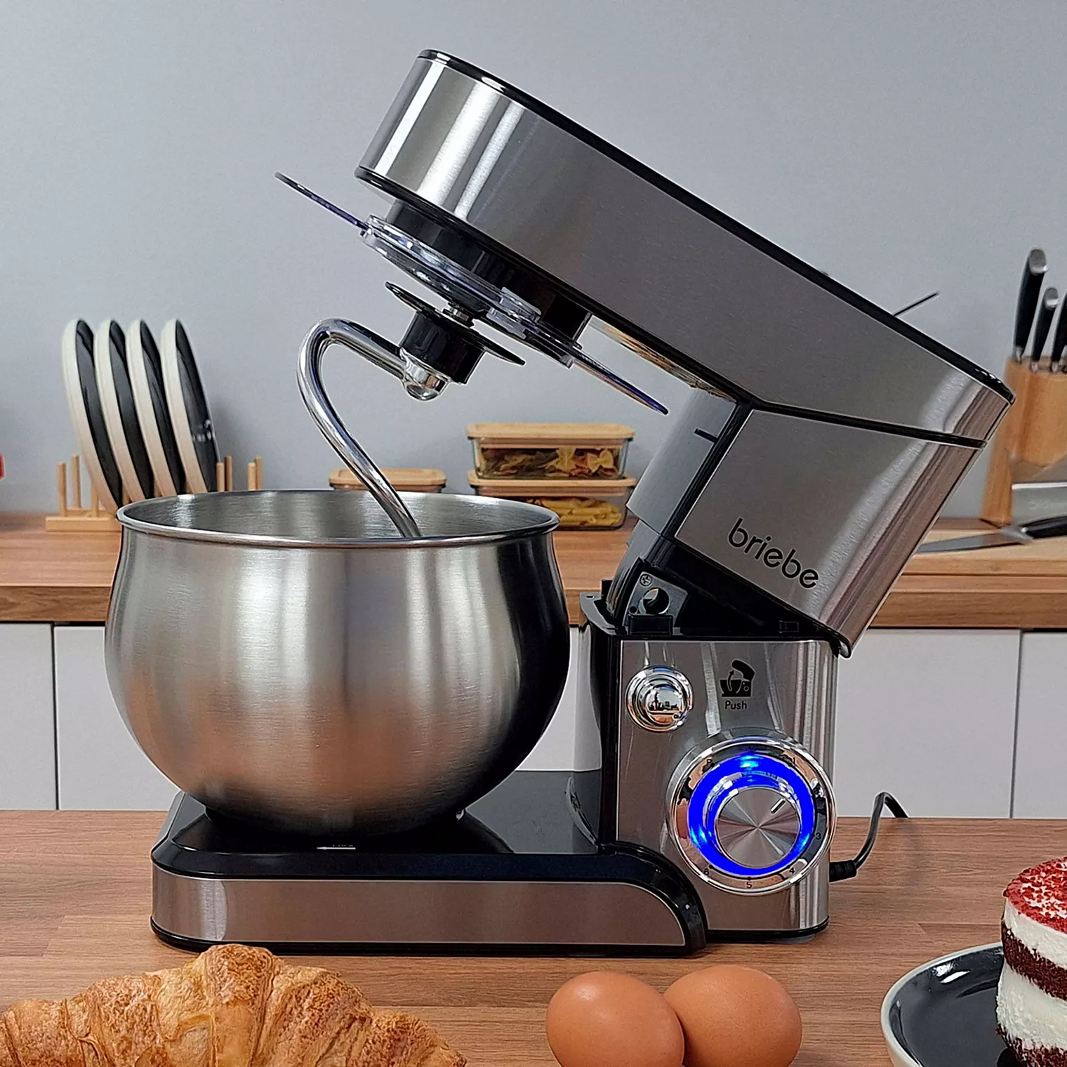 Robot pâtissier BRIEBE Boulangerie Cuisine KM1114 5L 6 Vitesses