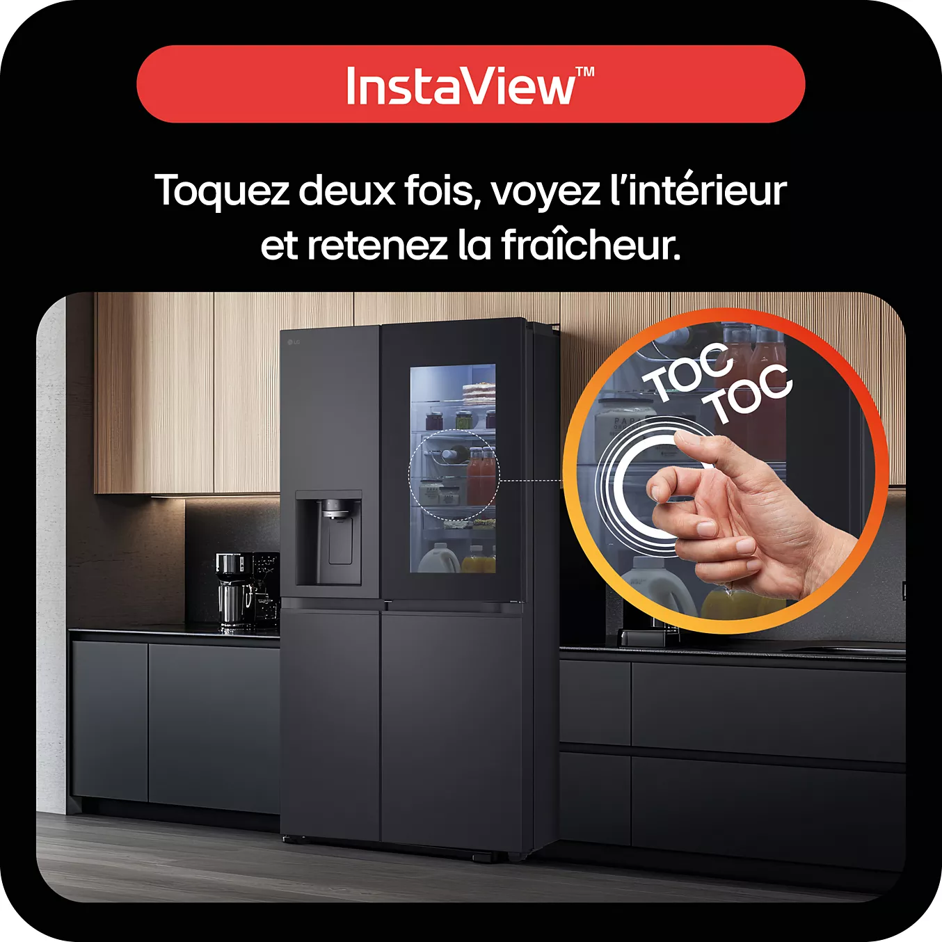 Réfrigérateur Américain LG GSGV80EPLD InstaView