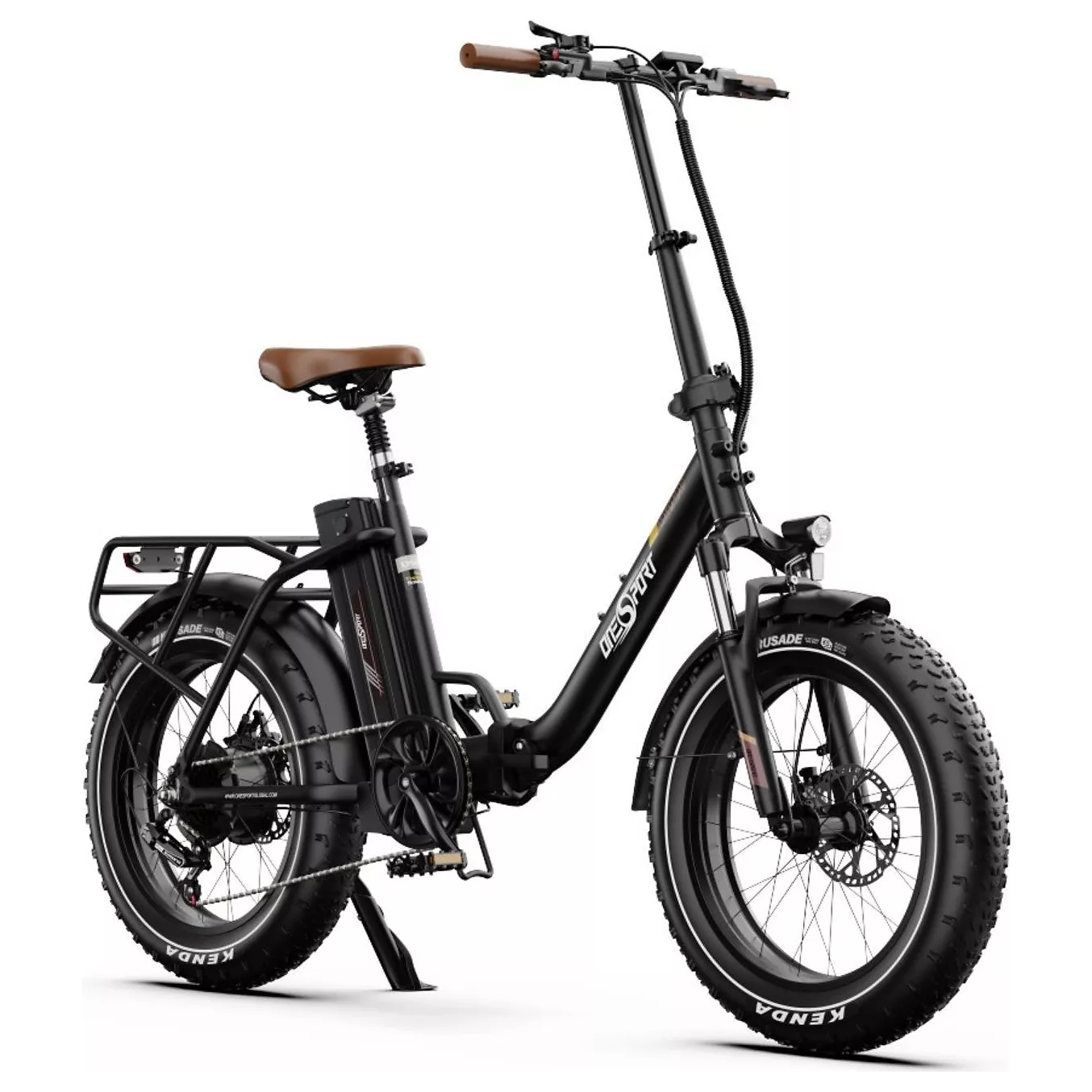 Vélo électrique ONESPORT OT16 MAX 500W 48V18AH Noir – Image 4