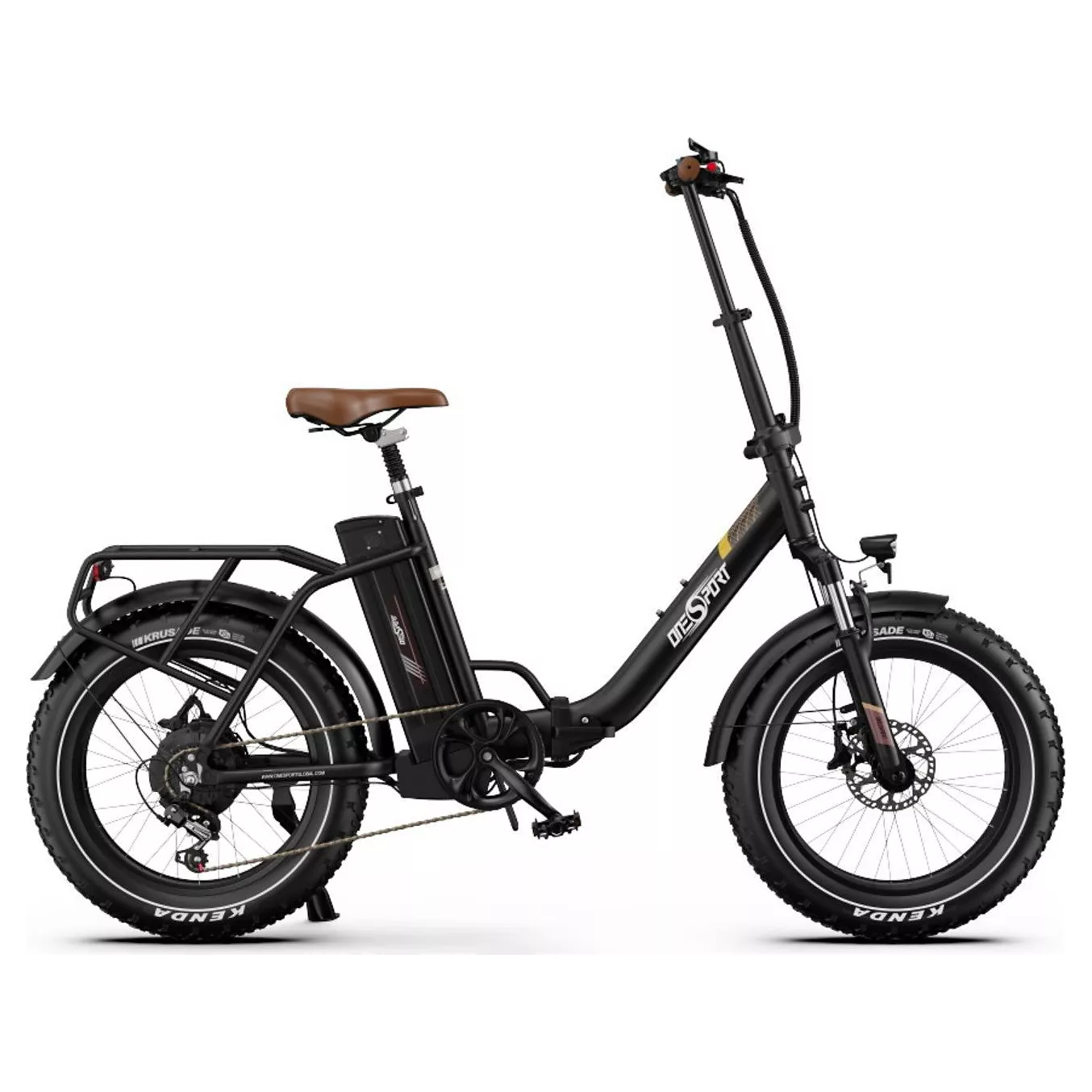 Vélo électrique ONESPORT OT16 MAX 500W 48V18AH Noir – Image 3