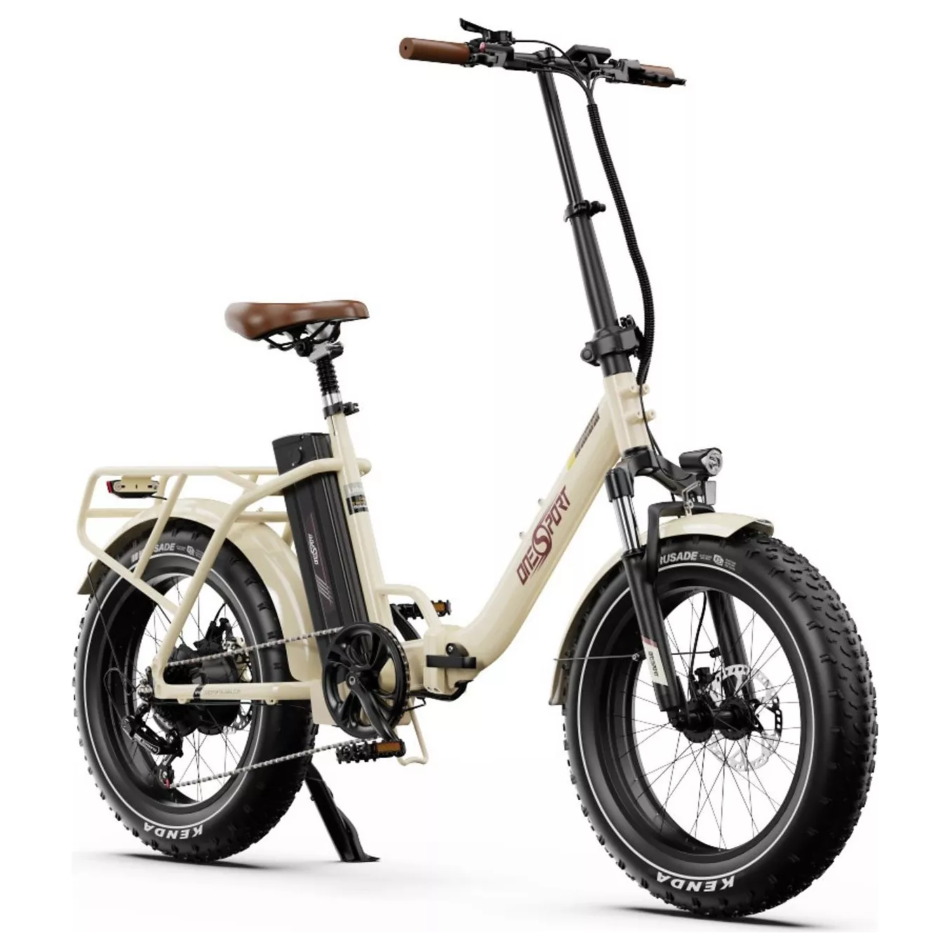 Vélo électrique ONESPORT OT16 MAX 500W 48V18AH Beige